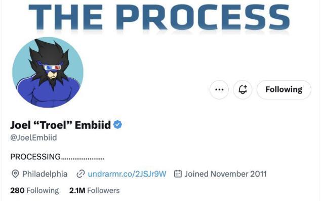 V体育团队-大的要来了？恩比德社媒删76人简介 过程就此结束？